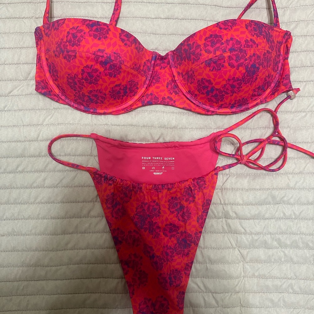 Women's Pink Floral Bikini